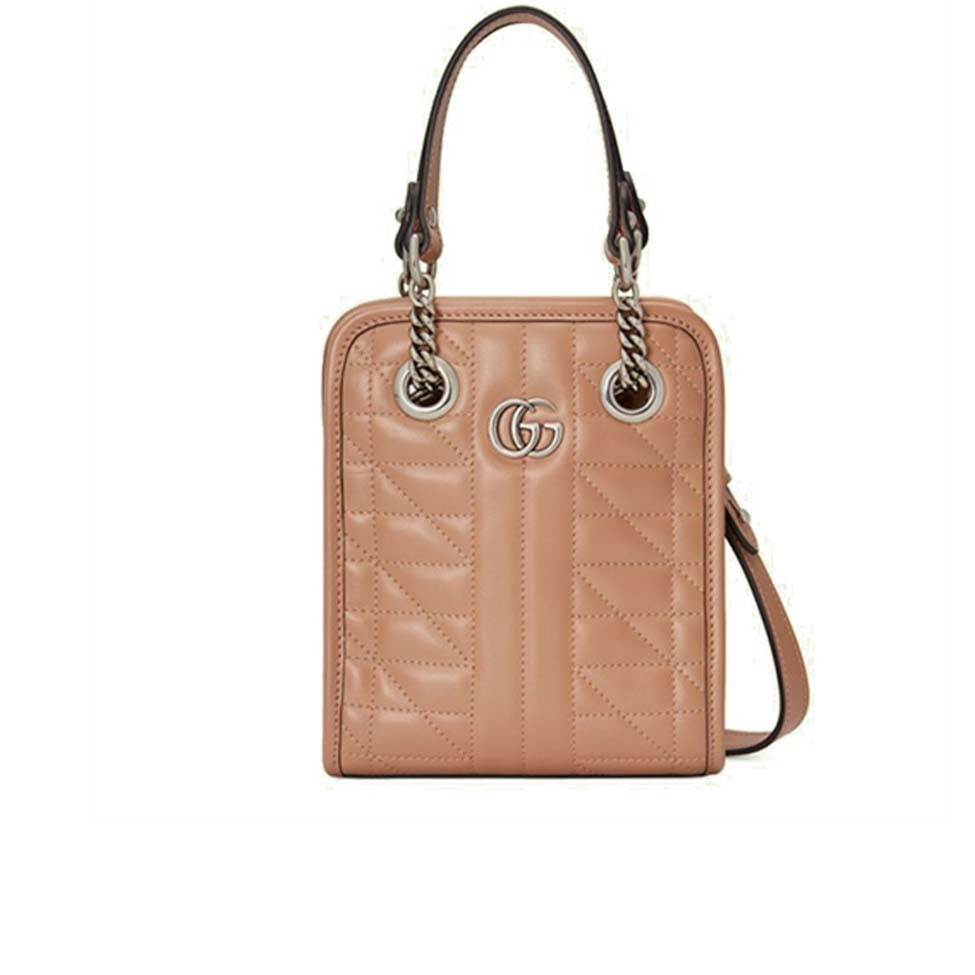 G*u*i gg marmont matelassÉ mini bag 696123 um8bf 2754 (19*16*7cm）